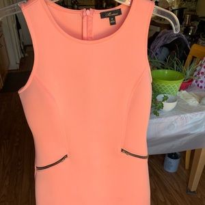 Coral Pink Structured Dress